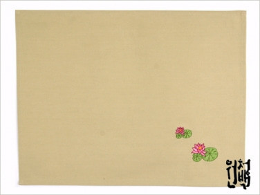다포 연꽃자수(녹) 45.5x32