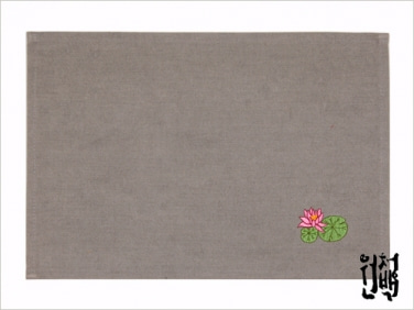 다포 연꽃자수(숯) 31x21