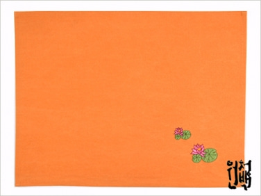 다포 연꽃자수(황) 45.5x32
